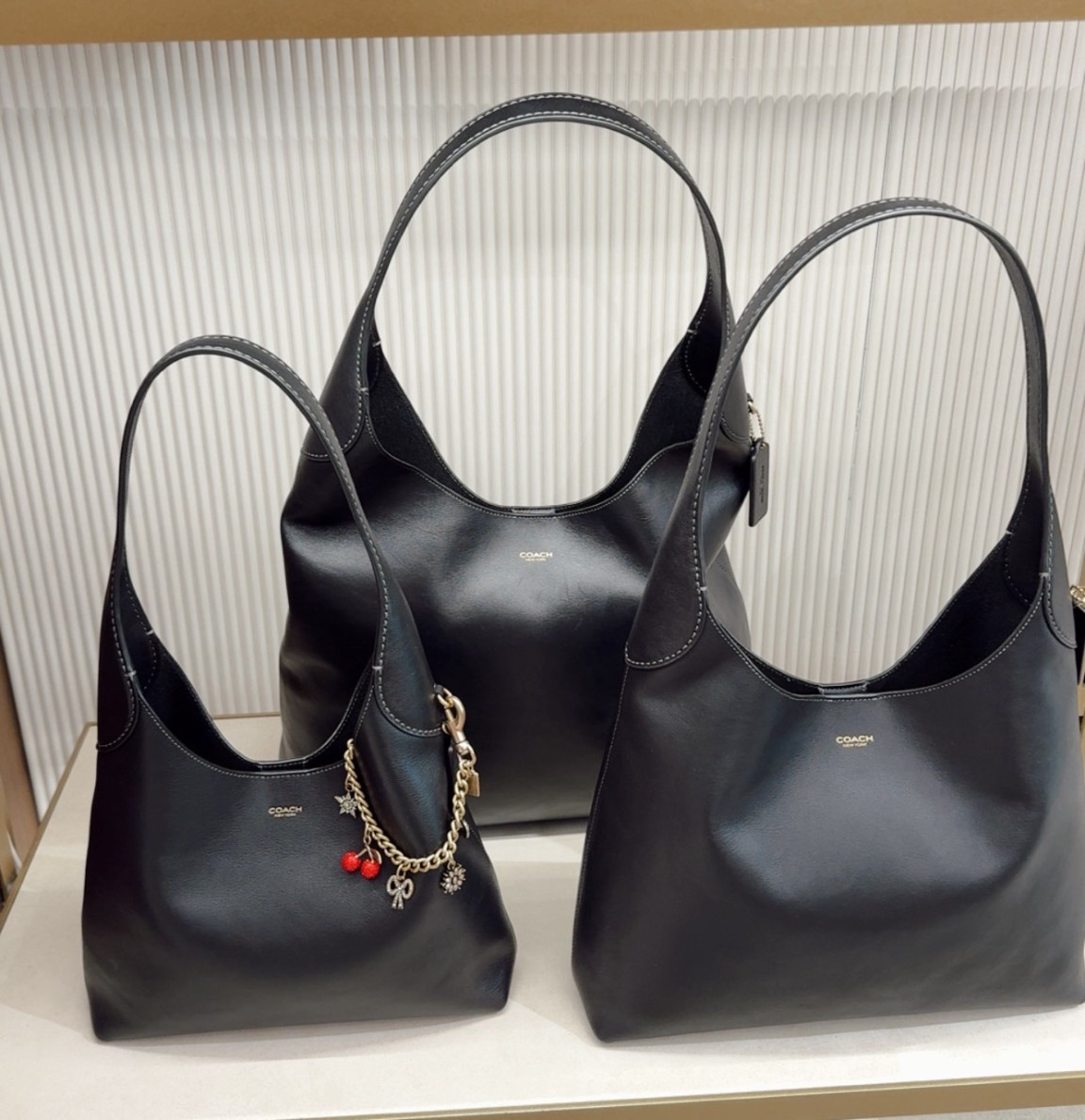 The perfect every day bag from Coach. Comes in three different sizes for different needs. I also love the cherry chain. ￼

#LTKspring #LTKSpringSale #LTKspringtrends