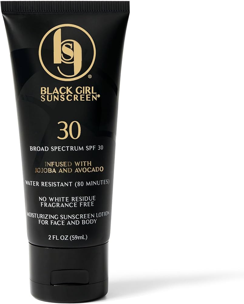 Black Girl Sunscreen SPF 30 for the Face & Body - Moisturizing Sun Protection, SPF 30, Sun Lotion... | Amazon (US)