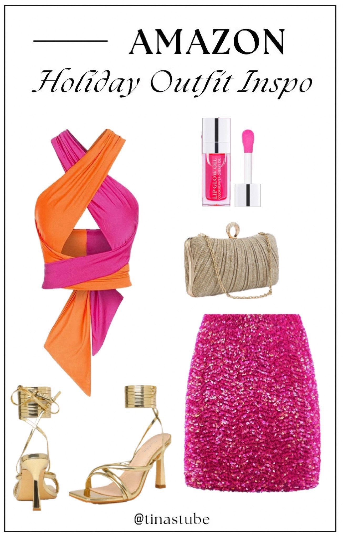 This half and half top featuring crisscross wide straps paired with Sequin Skirt for a terrific look | Amazon fashion.

#LTKplussize #LTKstyletip #LTKbeauty