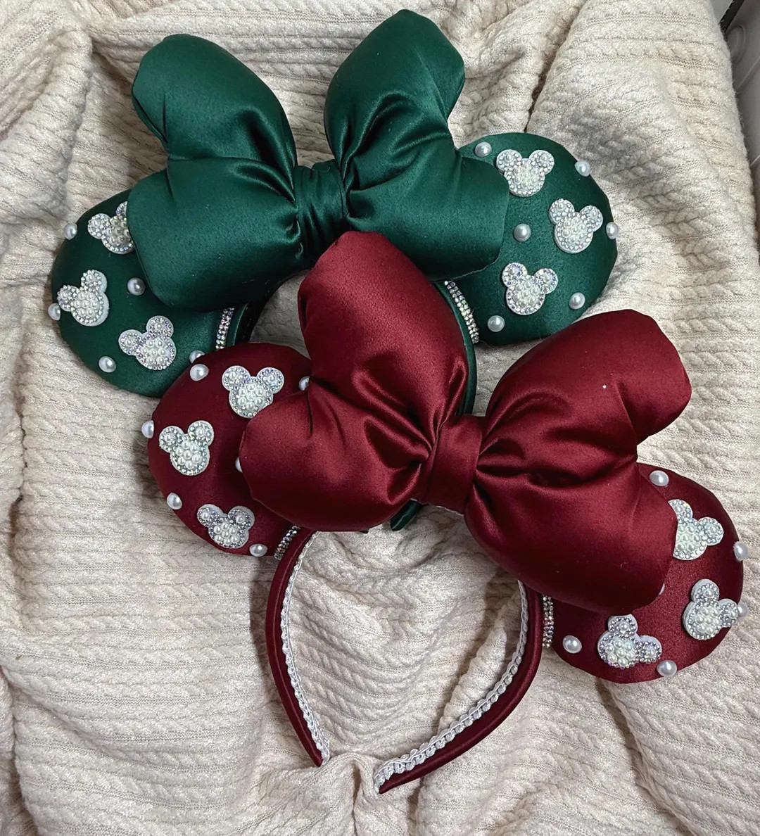 Mickey Christmas Minnie Ears - Etsy | Etsy (US)