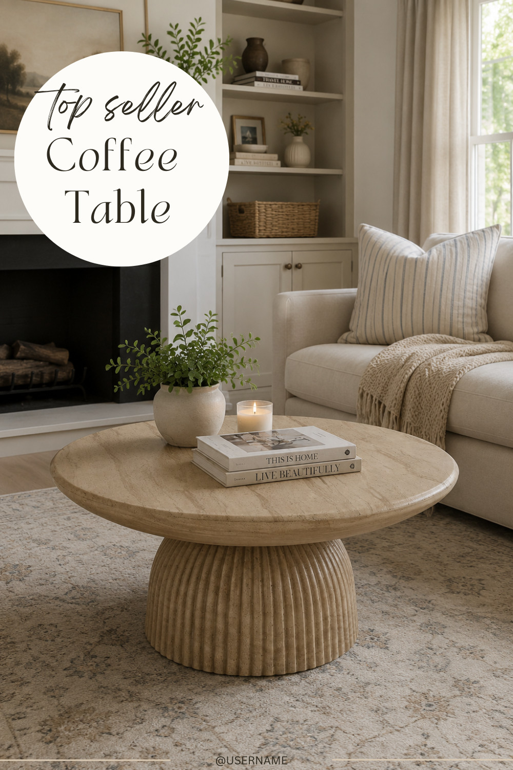 Looking for modern cottage living room inspiration? This cozy space proves that one beautiful coffee table can completely transform your living room. Discover timeless neutral decor, warm textures, layered styling, and designer-inspired decorating ideas that create a high-end look without feeling overdone. Save this pin for coffee table styling ideas, modern cottage decor, neutral living room inspiration, cozy home ideas, and affordable designer looks. 

 #LTKHome #LTKSaleAlert