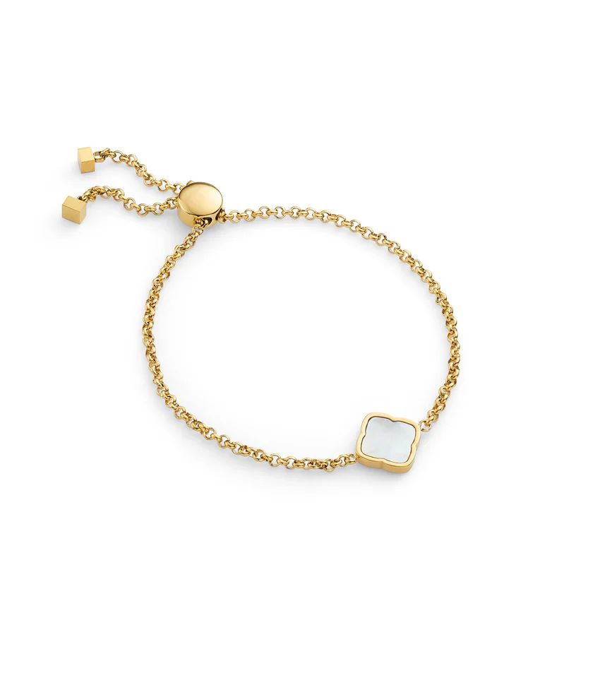 Pearl Clover Bracelet (Gold) | Abbott Lyon