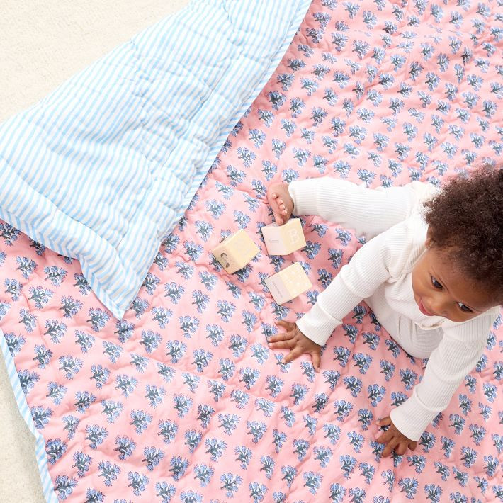Block Print Quilted Blanket | Mark and Graham