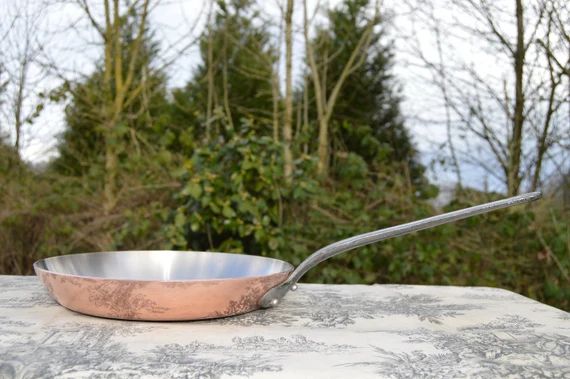Made in France 2.5mm Fry Pan Skillet French Vintage Copper Pan | Etsy | Etsy (US)