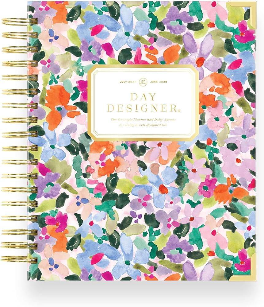 Day Designer 2024-2025 Daily Planner, July 2024 - June 2025, 7.4x9.5 Page Size, Daily Blurred Spr... | Amazon (US)