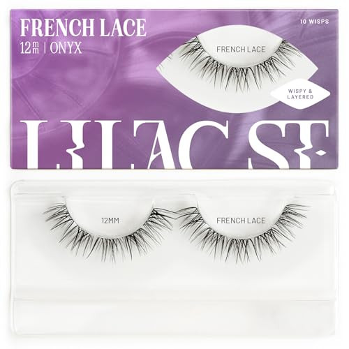 Lilac St - French Lace Glamorous Faux Eyelash Clusters (12mm) - Delicate & Wispy - DIY Lash Extension Wisps - Lightweight & Lifelike - Korean Silk - Lasts 10 Days - Cruelty Free, Vegan - 10 Lashes | Amazon (US)