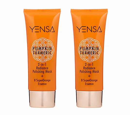 Yensa Pumpkin Turmeric Radiance Polishing Mask Duo - QVC.com | QVC