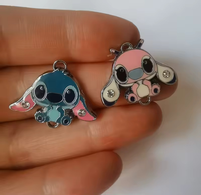 10 Pcs Disney stitch Pendants Charms  Jewelry Making  Earrings Pendants Necklaces Bracelets DIY A... | AliExpress (US)