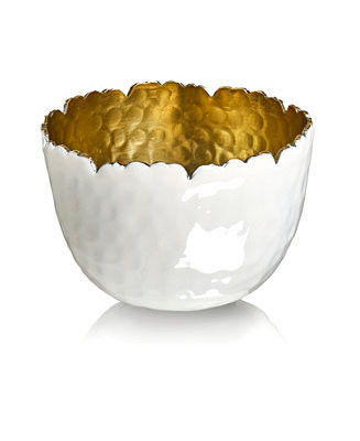 Signature Collection Enamel Gold-Tone Stainless Snack Bowl | Macy's Canada