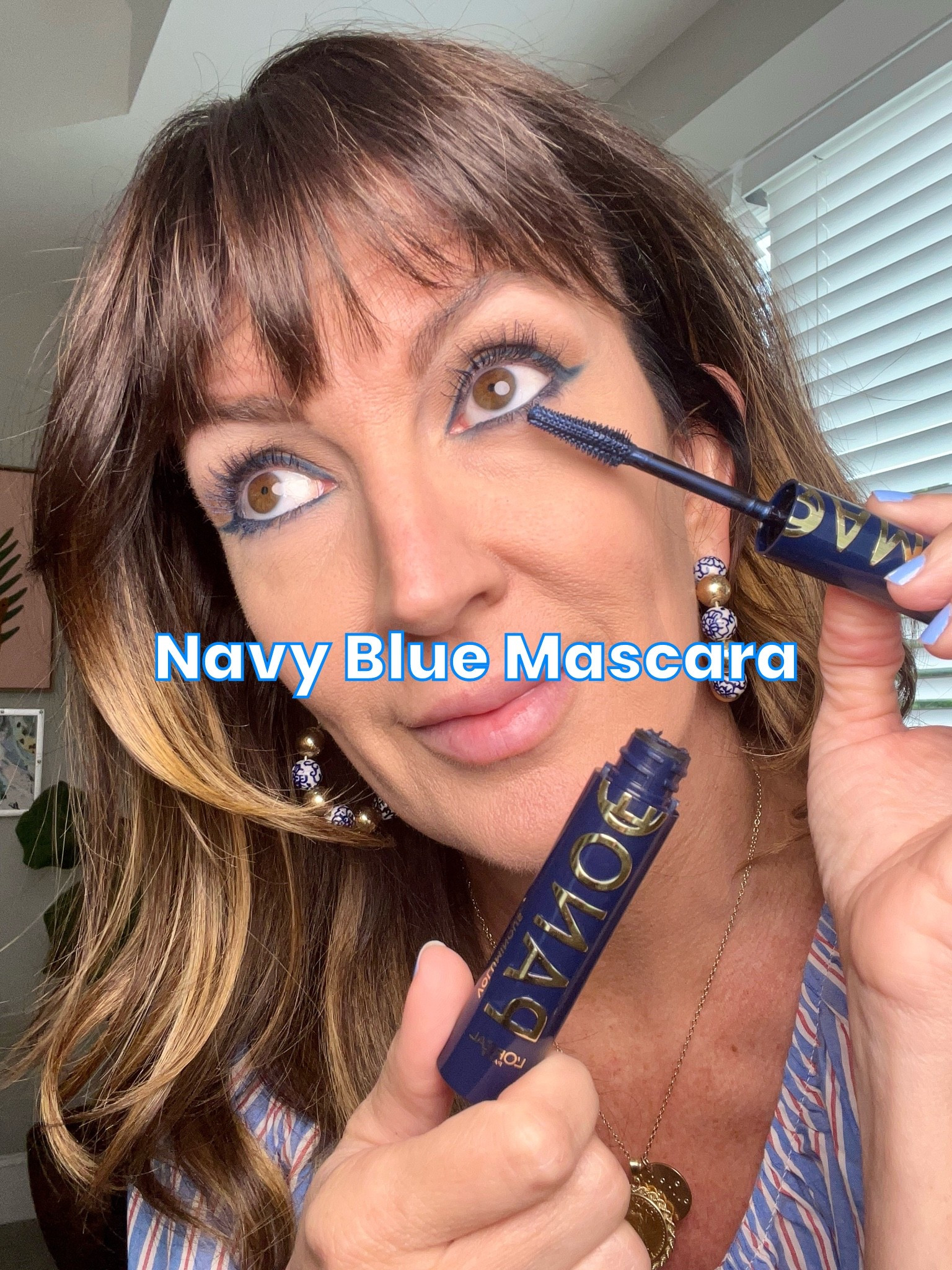 Such a fun pop of color for brown eyes! Navy blue mascara is easier to wear than shocking blue that so many mascaras offer. // shade : blue suede // eye liner in “striking navy”

#LTKgrwm #LTKOver40 #LTKBeauty