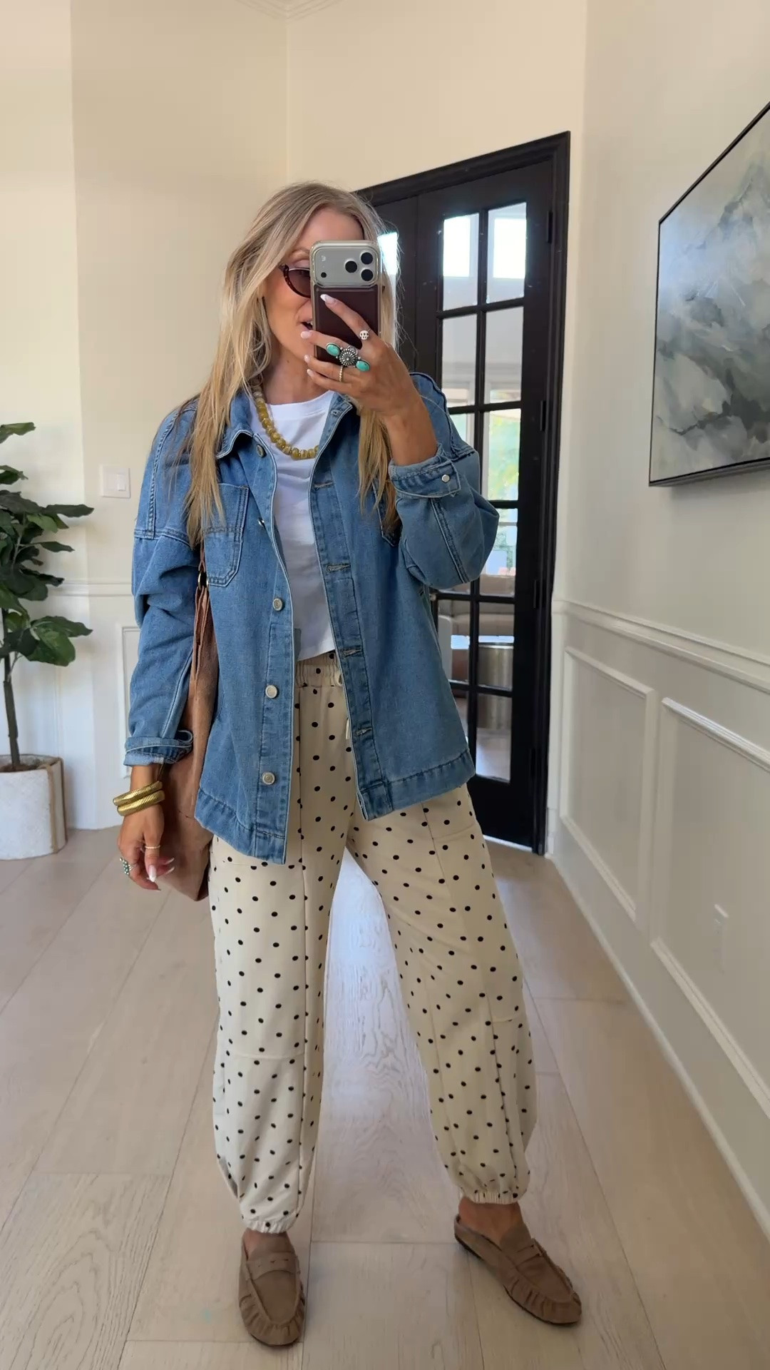 Polka dots are trending rn and I am here for it! These pants are so comfortable but look so cute and put together! ✨

#LTKdayinmylife #LTKgrwm #LTKootd