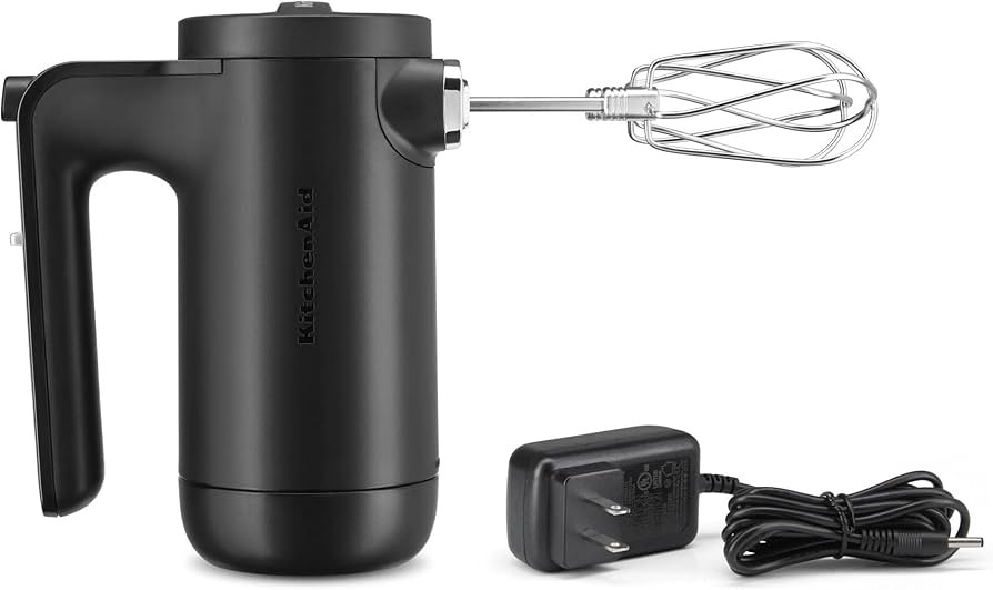 KitchenAid Cordless 7 Speed Hand Mixer - KHMB732, Matte Black | Amazon (US)