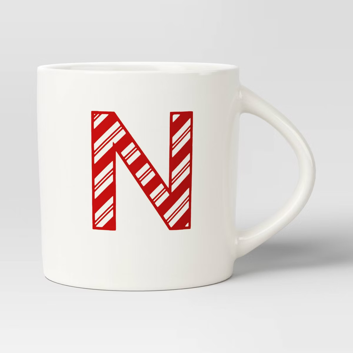 16oz Christmas Stoneware Monogram Mug White - Wondershop™ | Target
