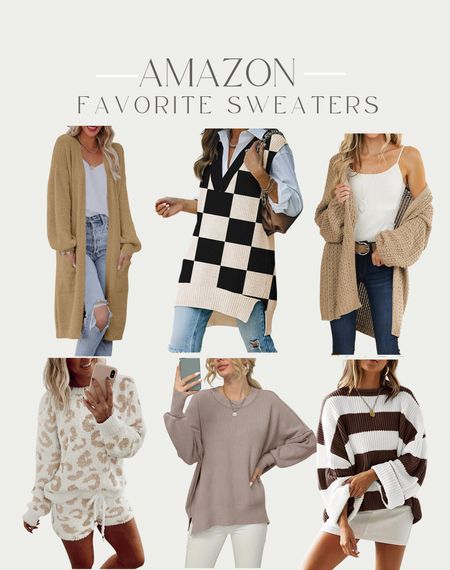 Amazon favorite fall sweaters 
Fall outfits , fall sweaters , sweaters , amazon fashion 

#LTKSeasonal #LTKsalealert #LTKunder50