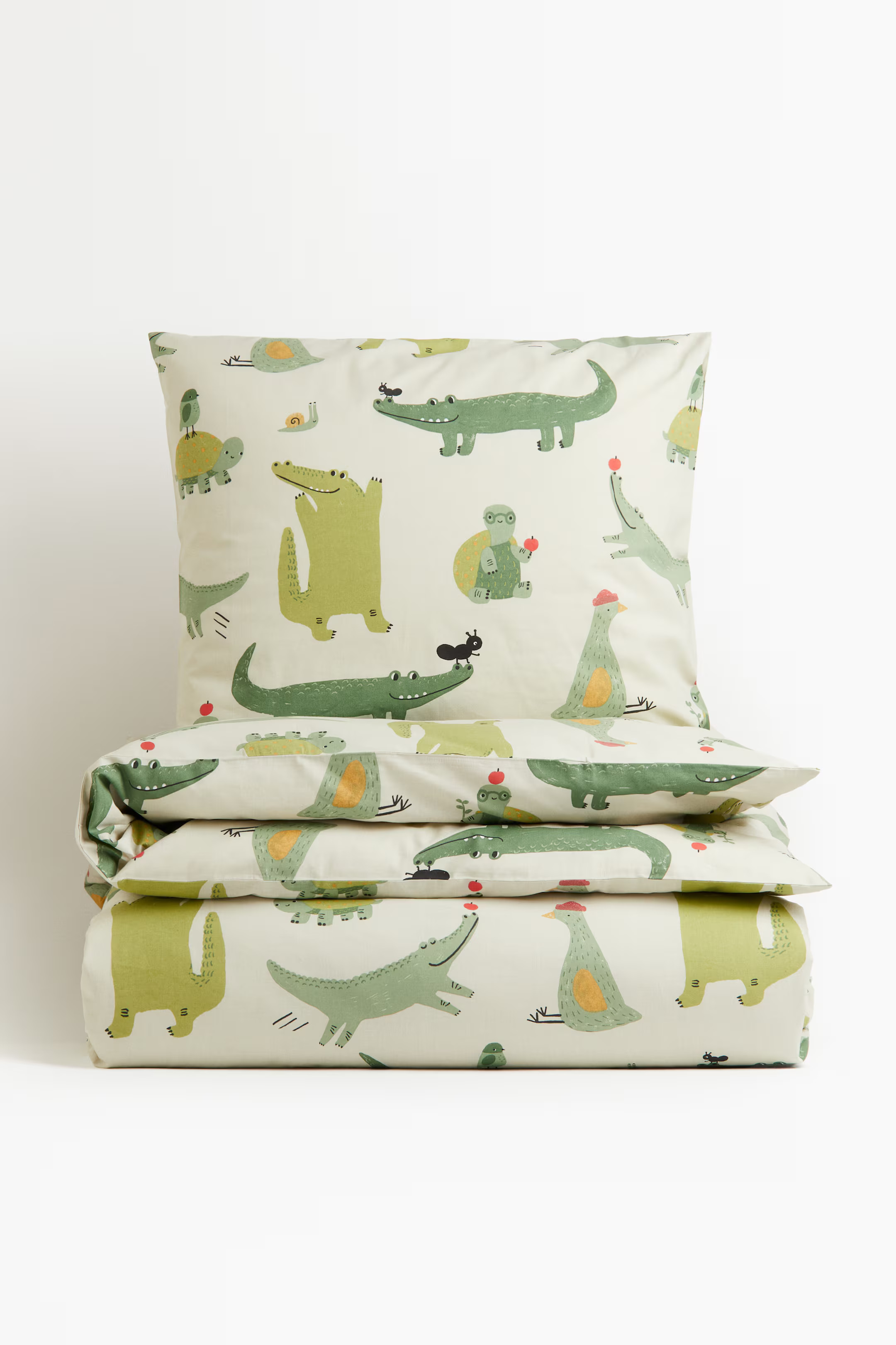 Patterned Twin Duvet Cover Set | H&M (US + CA)