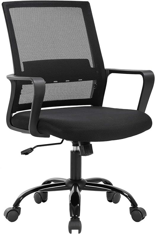 Home Office Chair Ergonomic Desk Chair Swivel Rolling Computer Chair Executive Lumbar Support Tas... | Amazon (US)