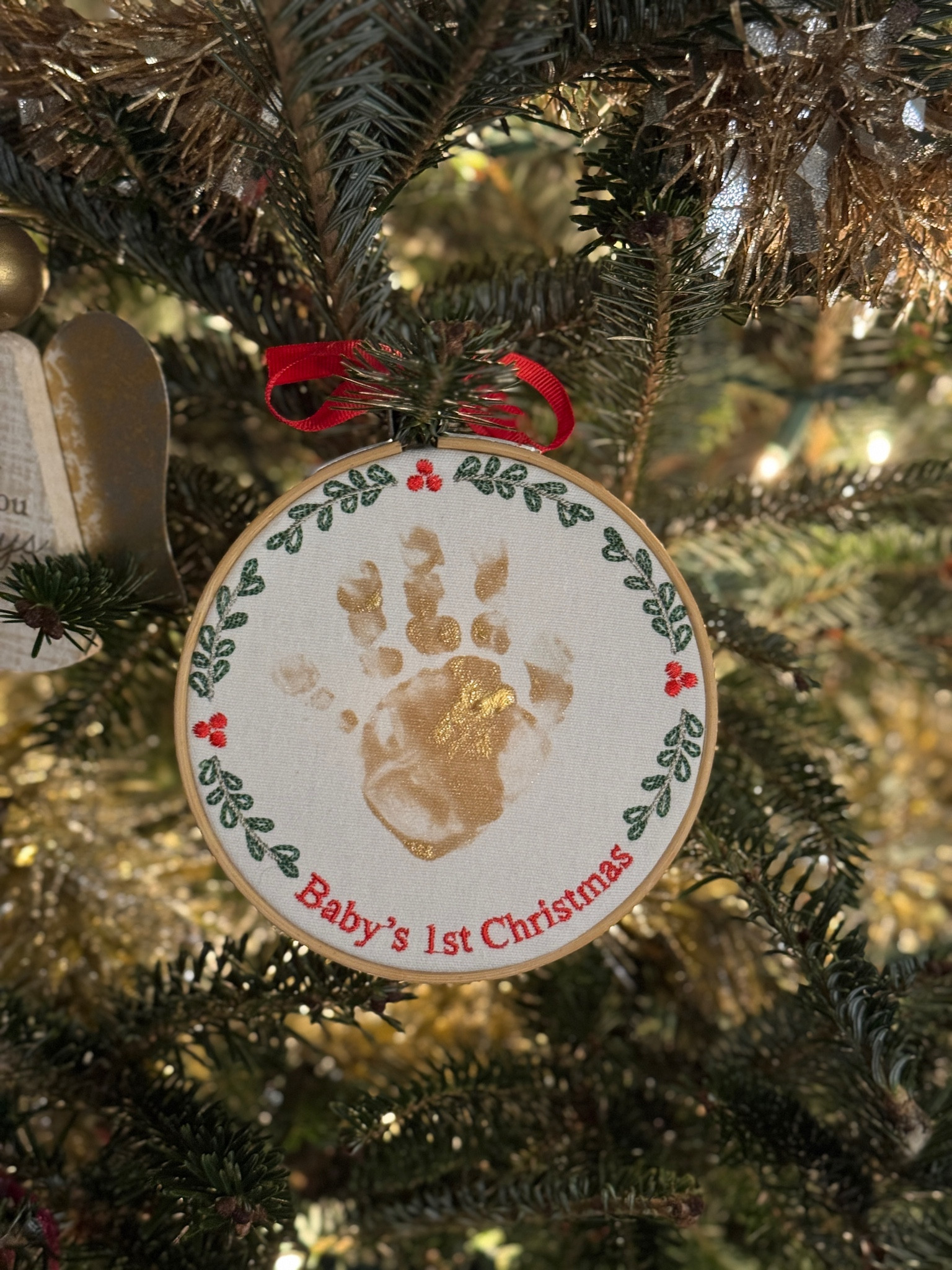 Christmas baby ornament. Cute little quick project 

#LTKHoliday #LTKBaby #LTKBump
