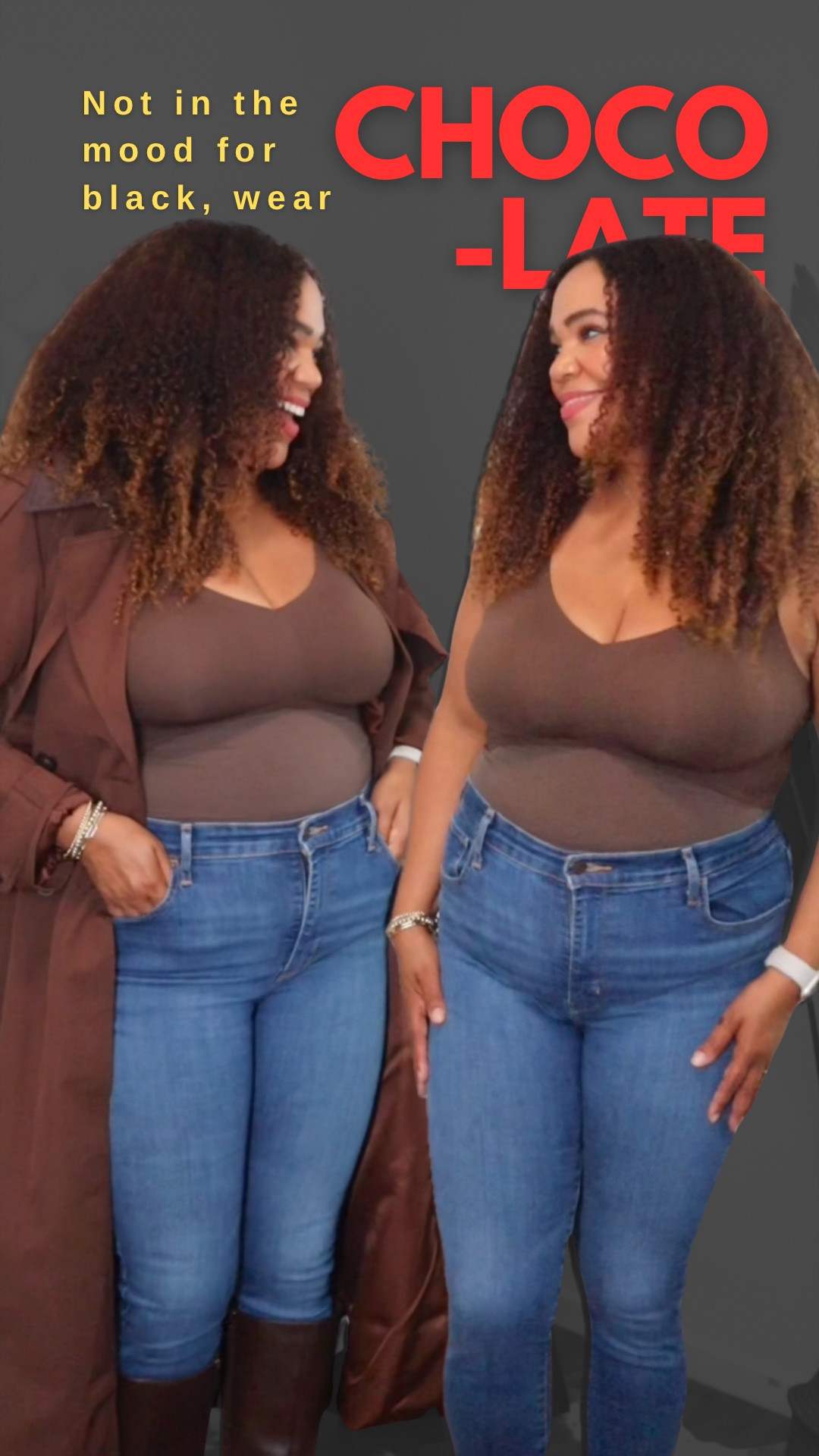 Go with chocolate 🍫 [ad] Styled my @honeylove LiftWear Cami with an all chocolate look. So good, right?! This tank top smooths and supports! No need for anything else underneath. I got an xl. 💥Pssst 👋🏾 Use my promo code link for 20% off!! - go to my link in Bio💥 #honeylovepartner 

Promo code link 🫶🏾 https://checkout.honeylove.com/VRODRIGUEZ  
Also Linked in Stories and in Highlights under “Honeylove🍯🔗” 

#honeylove #shapewear #shapewearbodysuit #midsizestyle #midsizefashion #over40 #womenover40 #chocolate

#LTKootd #LTKMidsize #LTKOver40