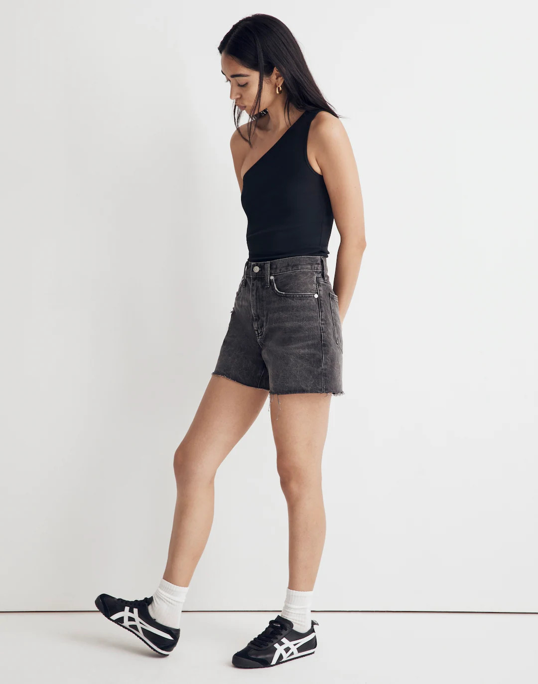 Relaxed Mid-Length Denim Shorts in Bradbrook Wash | Madewell