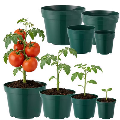 COZONY 16‑Pack Nursery Pots, 4/6/8/10 Inch Thickened Plastic Plant Pots with Drainage Holes for Indoor Outdoor Seedlings Vegetables Herbs | Target