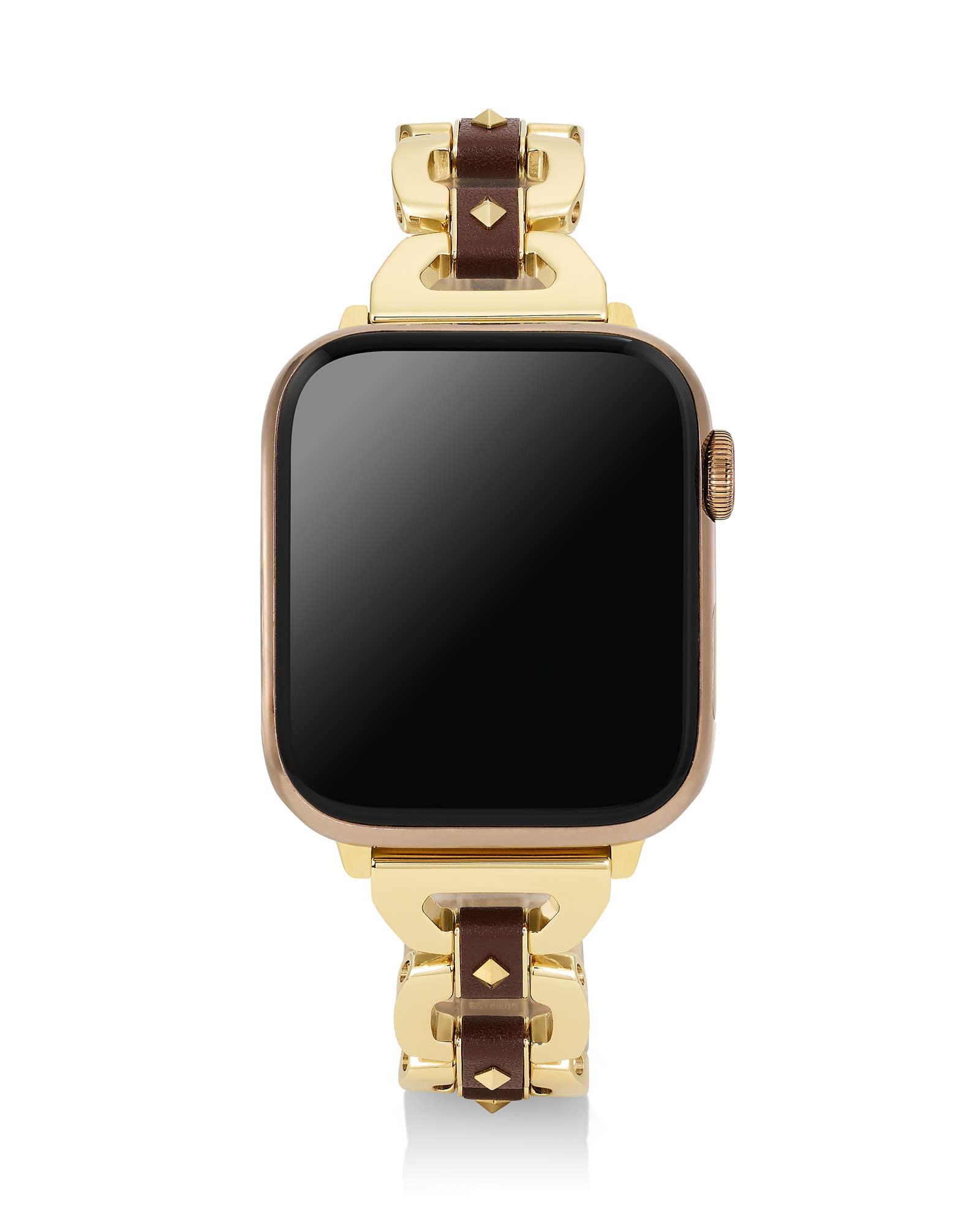 Kendra Scott Nora Gold Tone Stainless Steel Leather Wrapped Watch Band | Leather/Metal | Kendra Scott