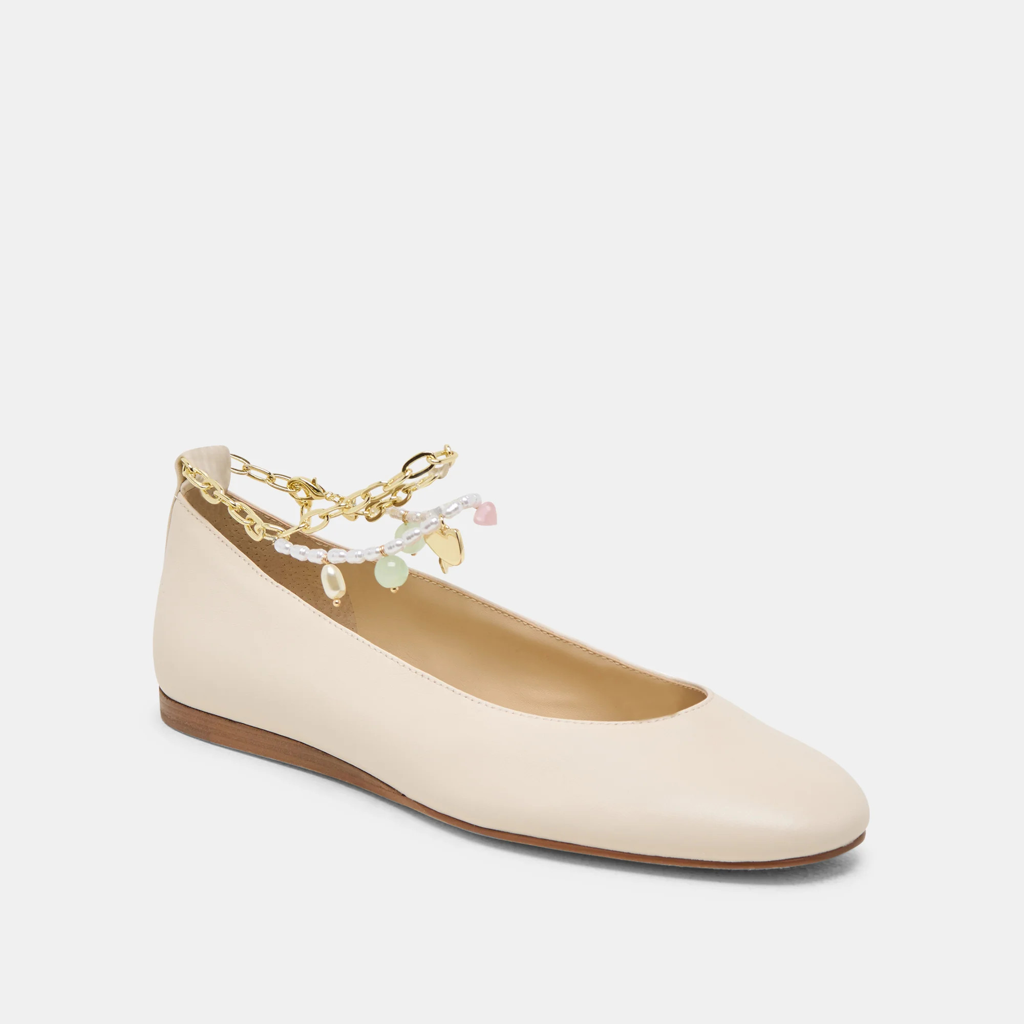 Baiden Bone Leather Ballet Flats | Dolce Vita | DolceVita.com