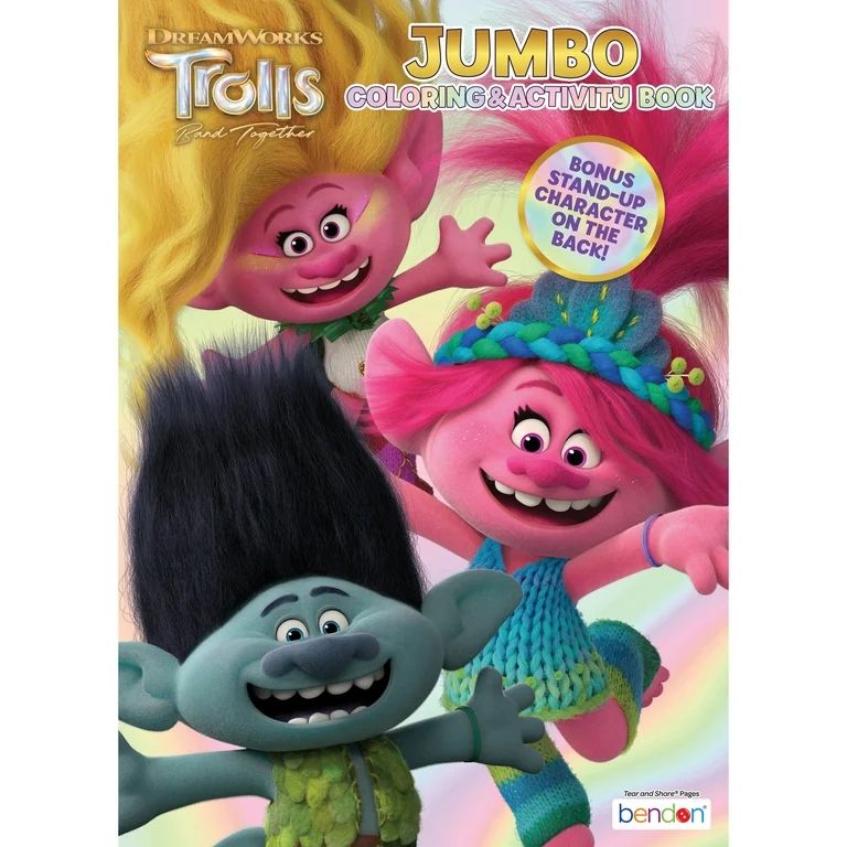 Trolls Band Together Jumbo Coloring Book, 64 Pages | Walmart (US)