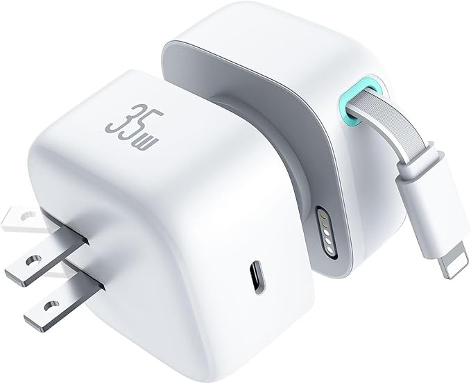 Retractable Charger for iPhone, 35W PD Fast Charger Block with Retractable Cable (31.5 inch) and ... | Amazon (US)