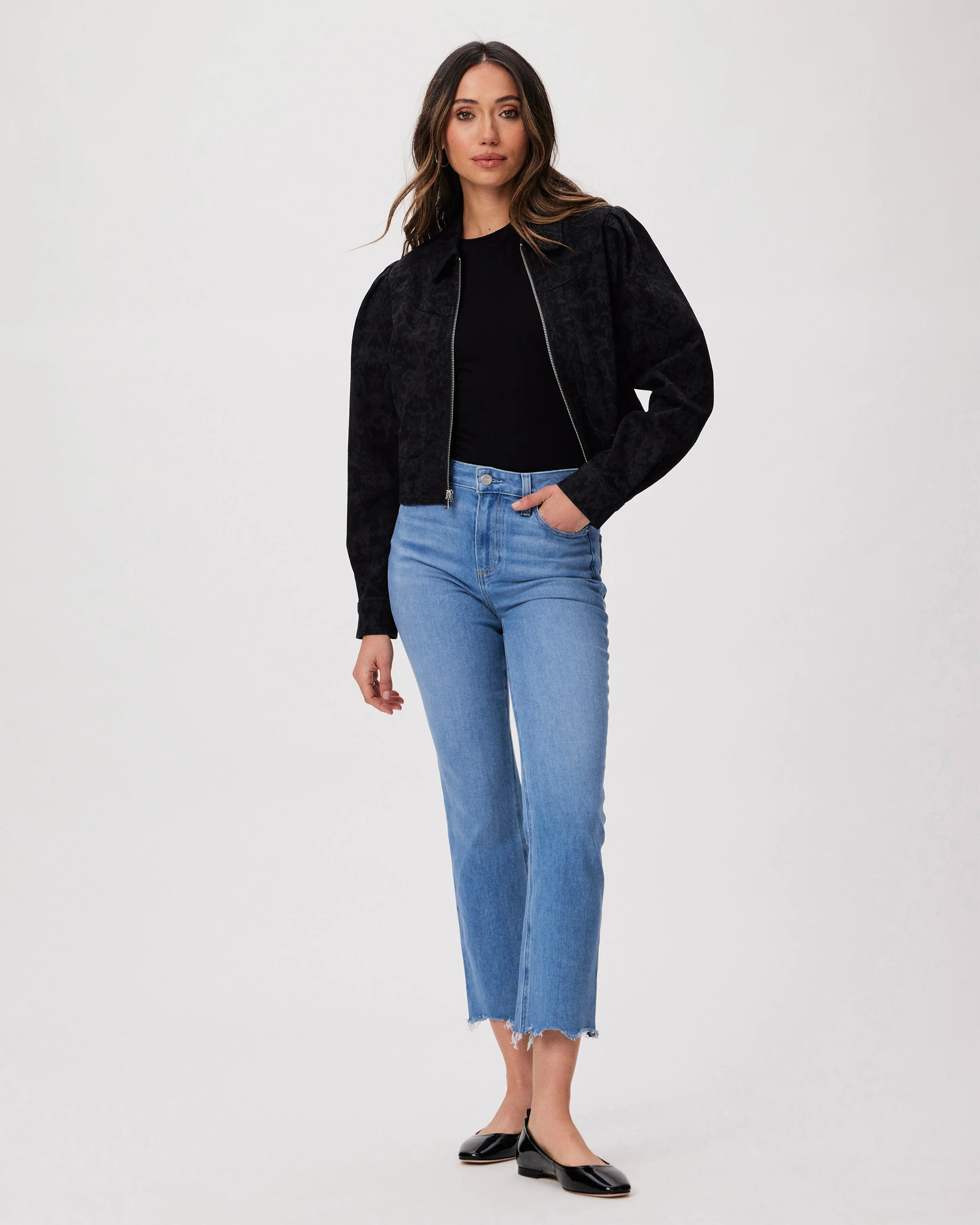 Cindy Crop Straight Jean | Paige
