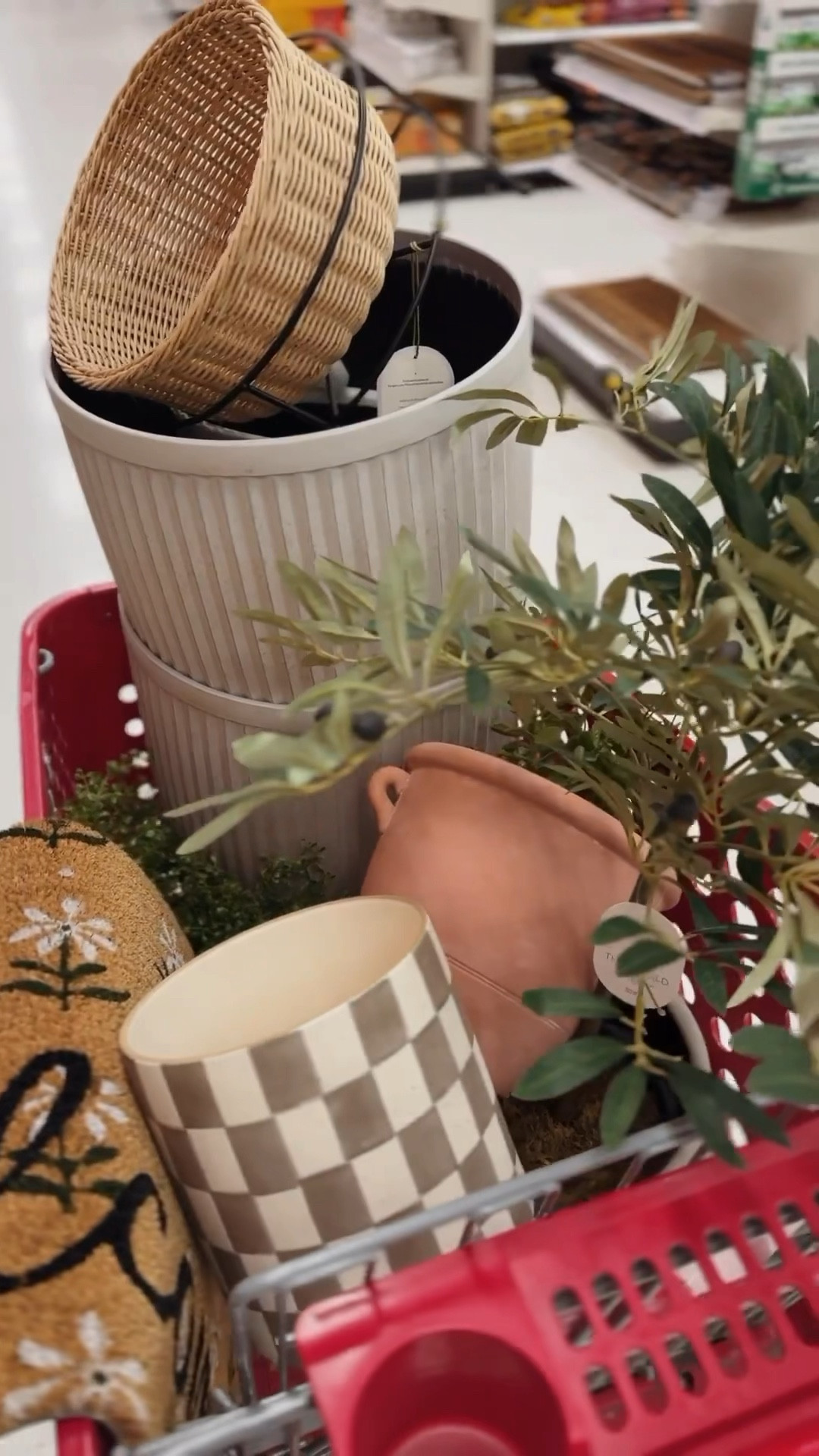 What's better than a cart full of front porch patio decor? 😍 when it's all affordable from Target 🙌🏽✨ can't wait to style my front porch this year!! 

#LTKFindsUnder50 #LTKSeasonal #LTKHome