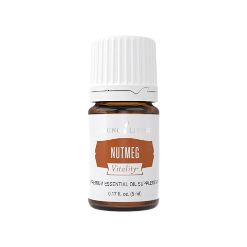 Young Living Nutmeg Vitality Essential Oil for Cooking - 5 ml: Spicy Flavoring for Soups, Antioxidant and Immune System Support, Sweet and Spicy Taste, Cleansing Properties | Amazon (US)