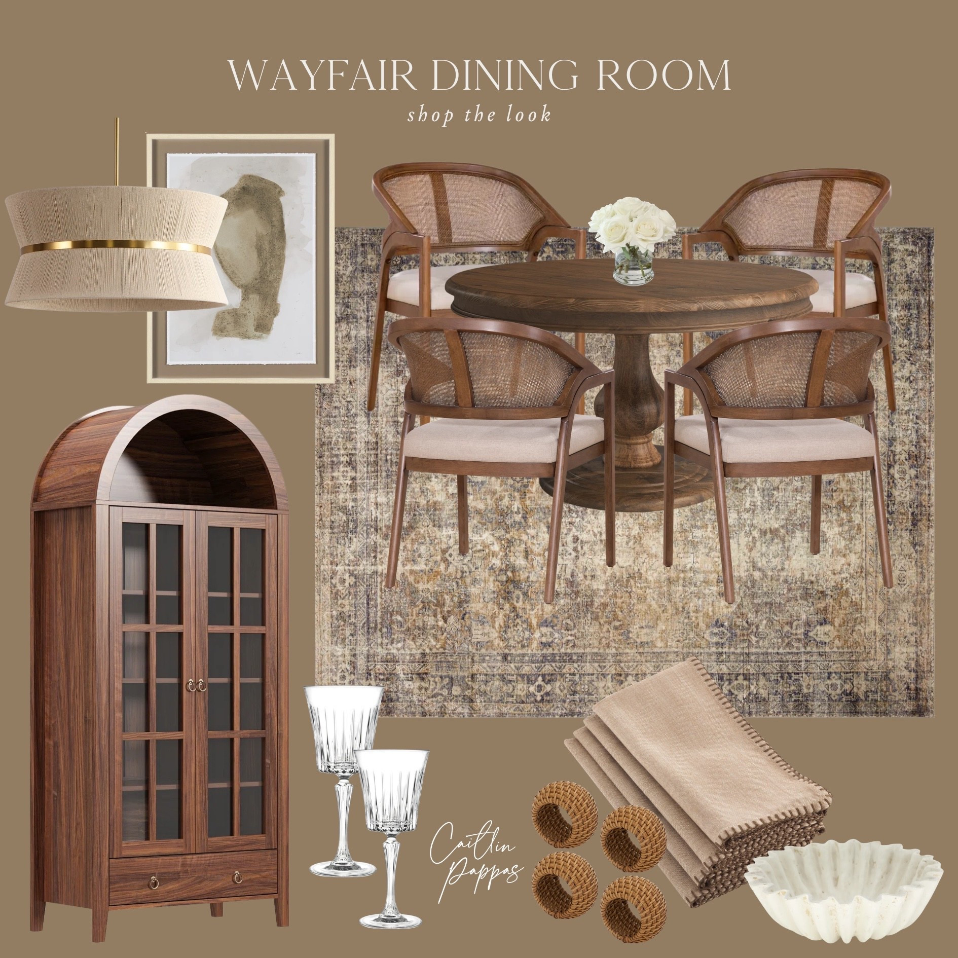 Wayfair dining room 🤎 Loving these neutral, moody dining room finds from Wayfair! 

#LTKHome