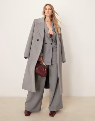 Vila oversized tailored blazer co-ord in ultimate grey | ASOS (Global)