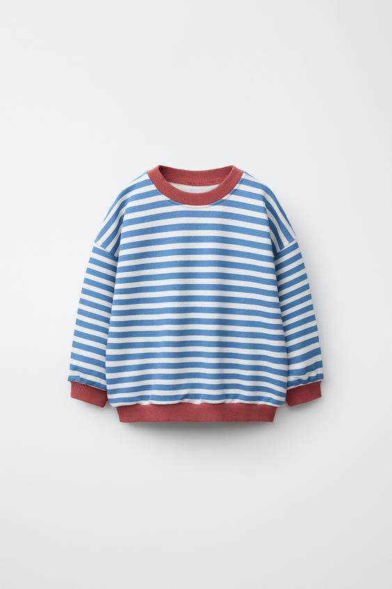 CONTRAST STRIPED SWEATSHIRT | Zara US