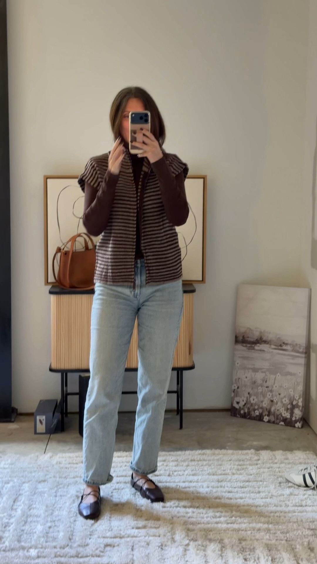 Wearing the small vest and small brown top

#LTKSaleAlert #LTKootd
