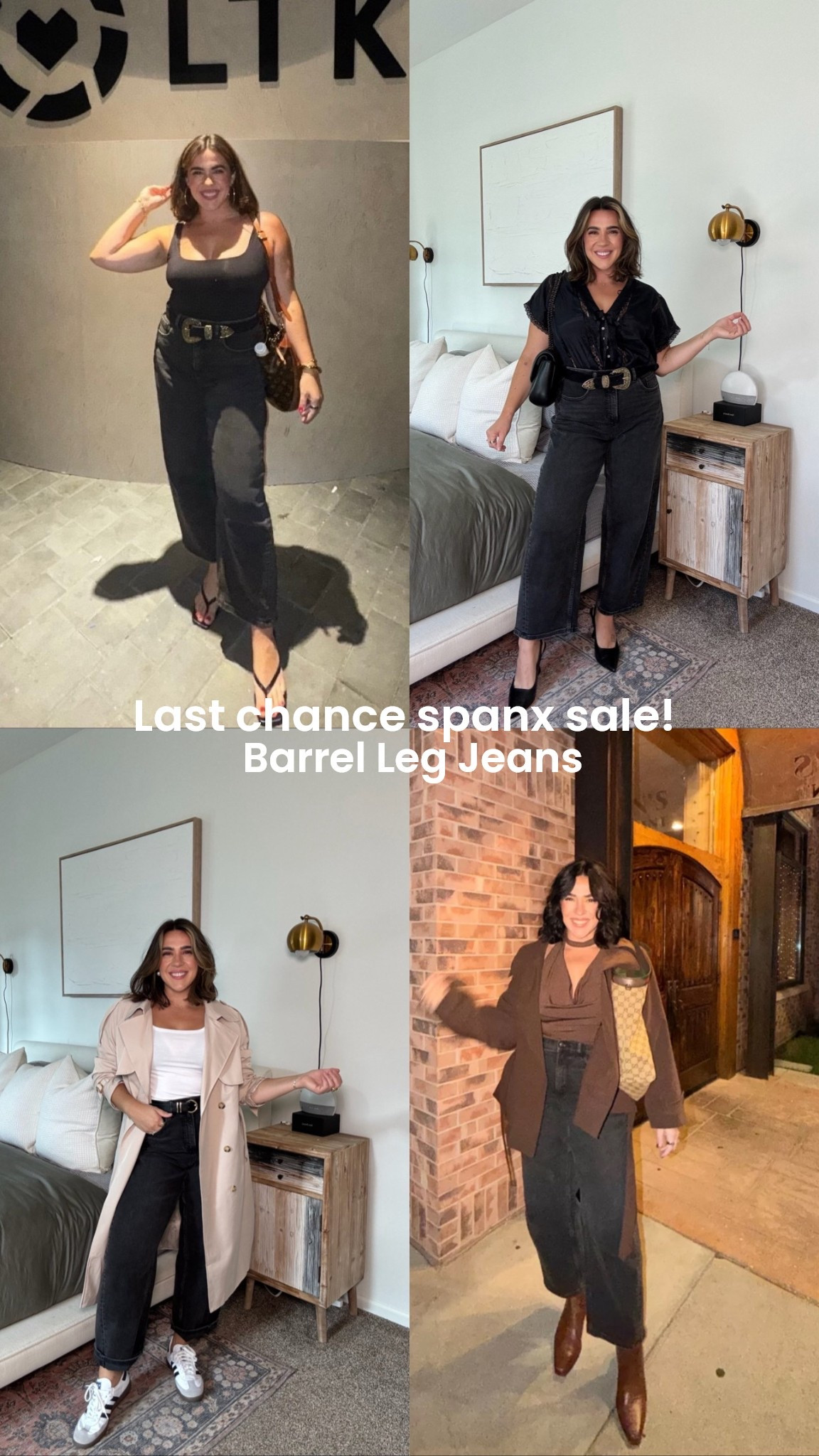 Last day of the spanx sale! Discount on one of my favorite pairs of barrel jeans - smoothing tummy panel and extremely comfy! Baby barrel so flattering on everyone! 

I do a L regular!

#LTKMidsize #LTKootd #LTKSaleAlert