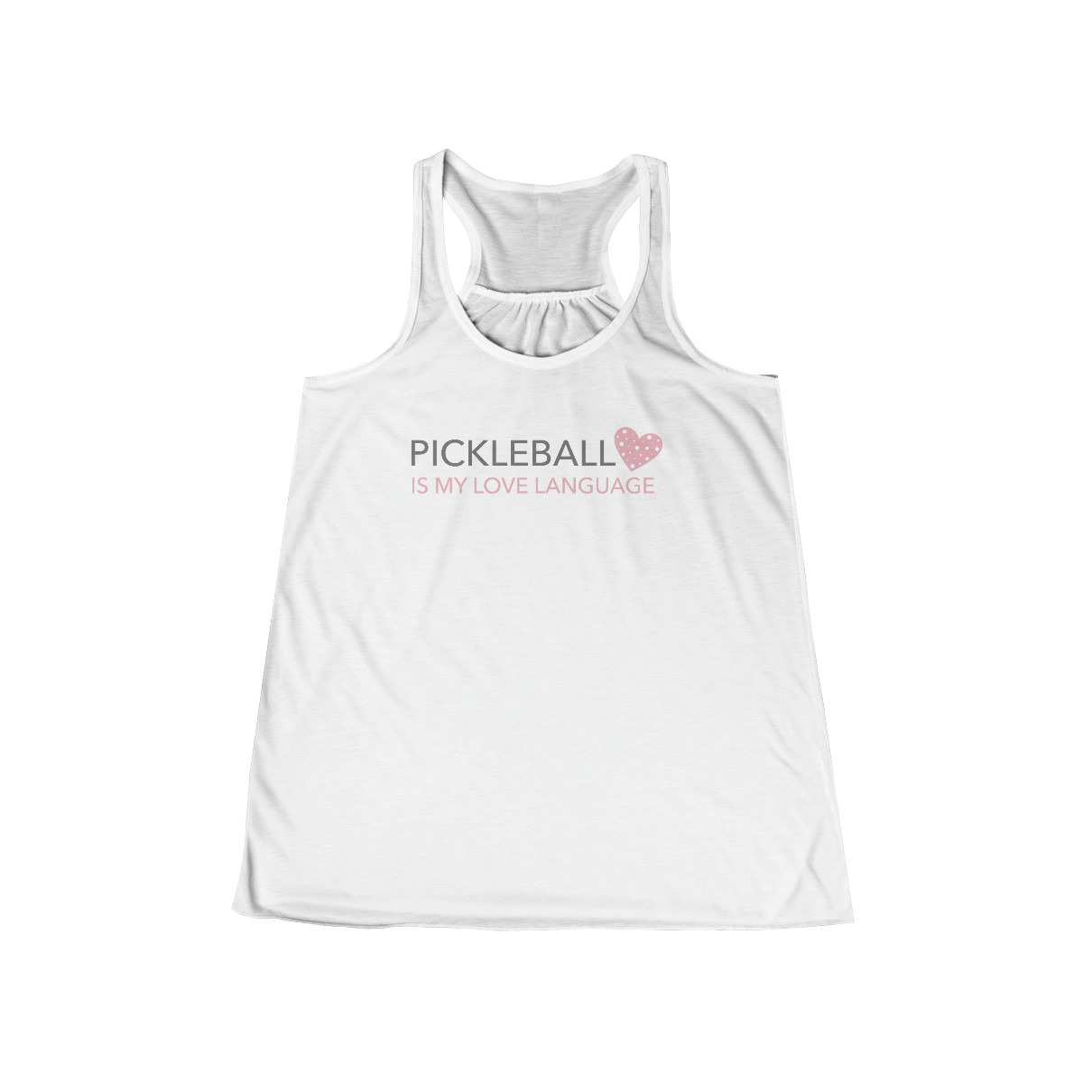 Love Language Flowy Racerback Tank - PEP Pickleball | PEP Pickleball