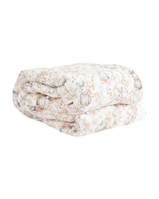 Gauze Reversible Easter Blanket | TJ Maxx