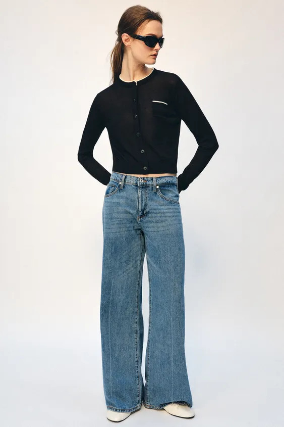 COMBINATION KNIT JACKET | Zara US