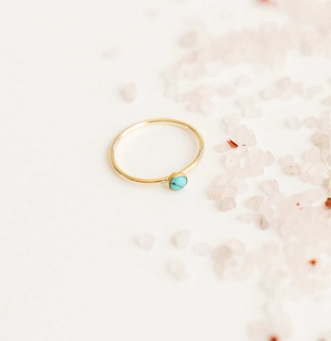 Small Turquoise Ring (4mm) | Etsy (US)