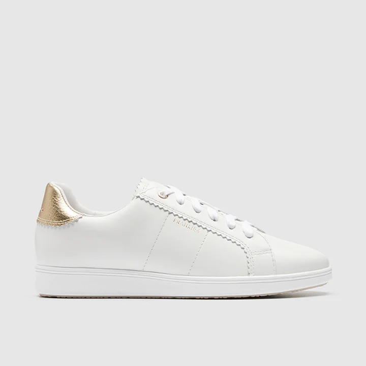 Jackie IV White/Gold Women's Sneakers | FRANKIE4 | FRANKIE4