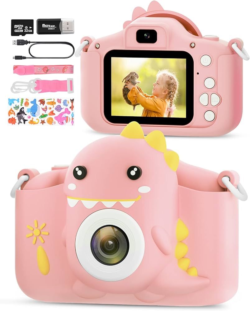 Kids Dinosaur Camera for 3-8 Years Old Toddlers Childrens Boys Girls Christmas Birthday Gifts Sel... | Amazon (US)