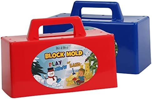 Snow Fort Block Maker,2 Pack Snow Brick Maker and Sand Castle Mold, Beach and Snow Toys for Kids ... | Amazon (US)