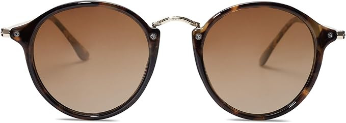 SOJOS Round Polarized Sunglasses for Women Men Classic Vintage Retro Style SJ2148 | Amazon (US)