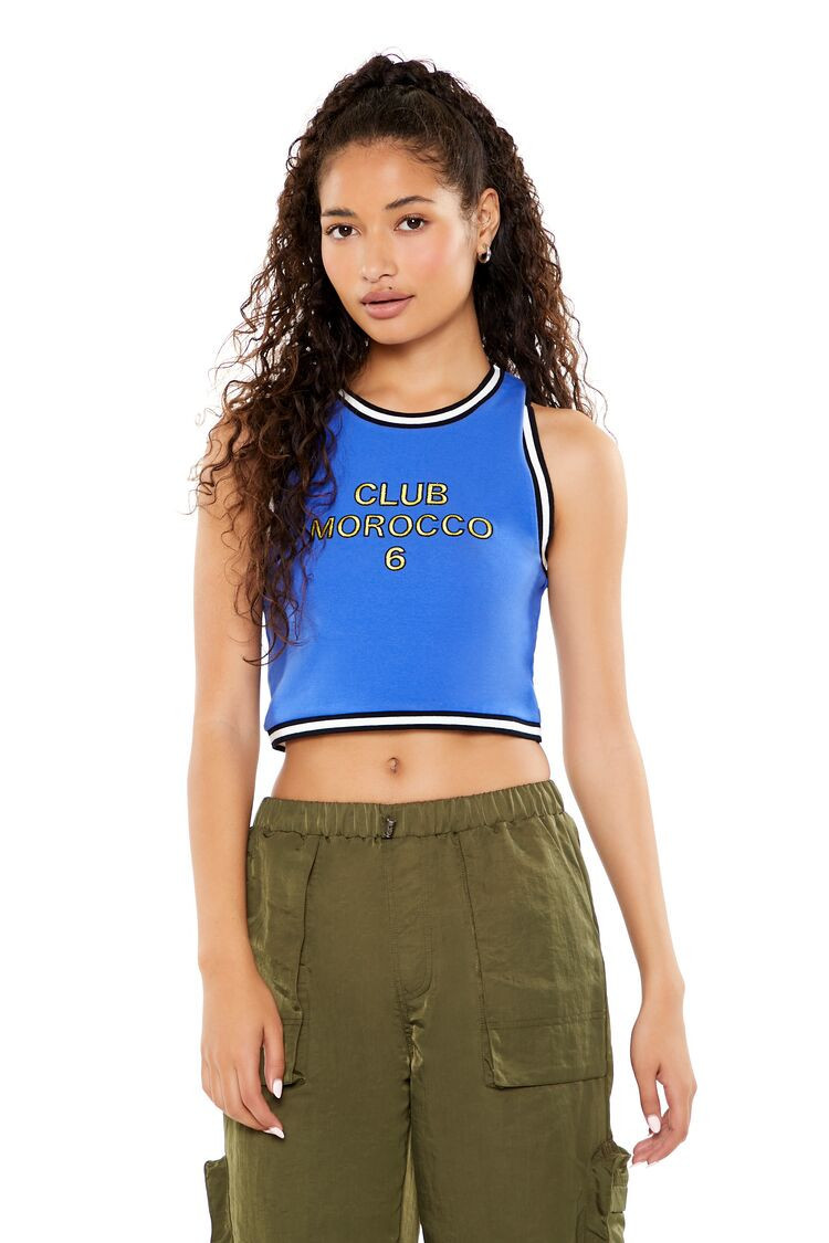 Cropped Rib-Knit Morocco Tank Top | Forever 21