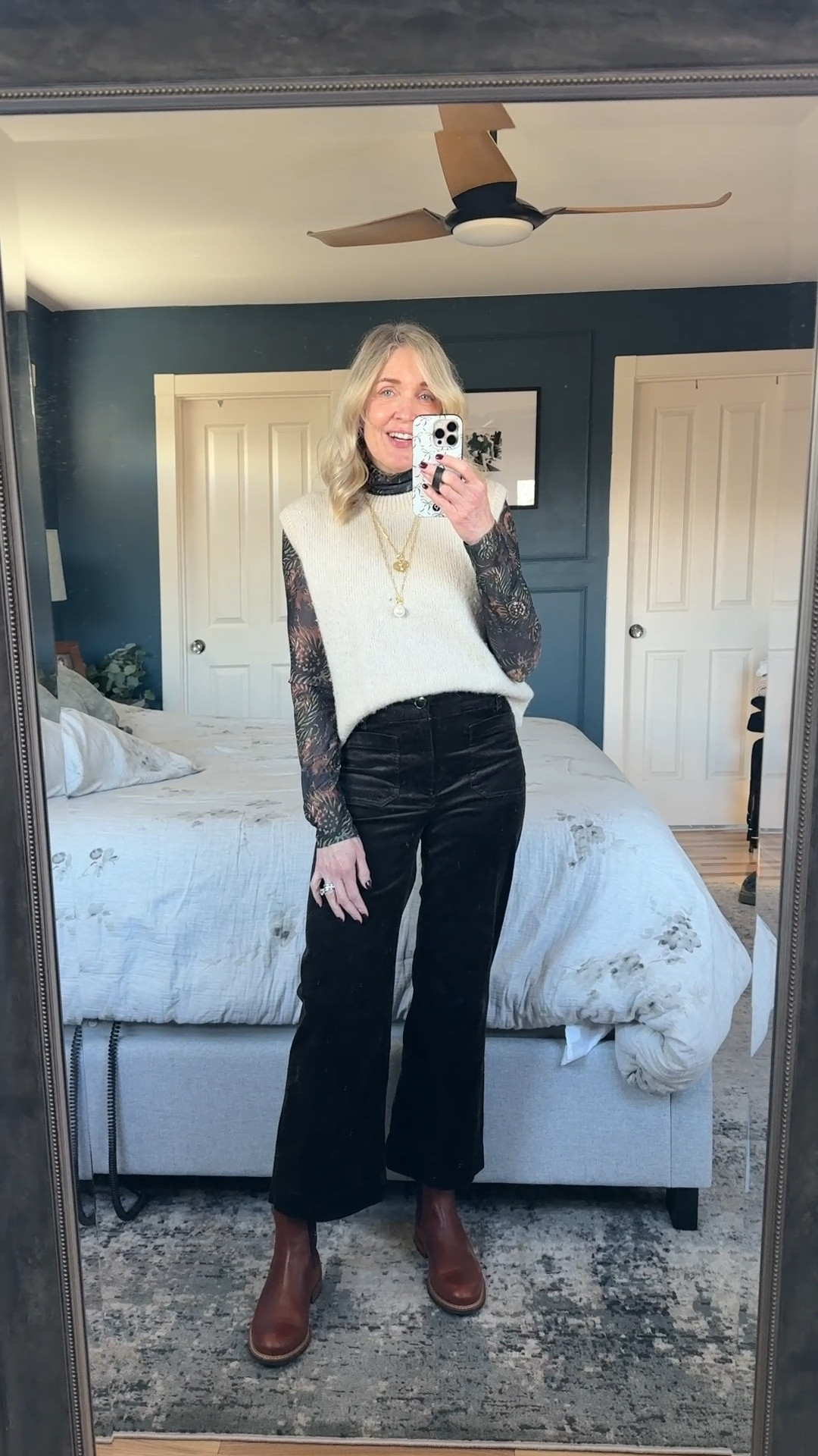 These Anthro corduroy pants are a refreshing change from denim and so effortless to wear. Comes in multiple colors and run true to size. Wearing 25. 

Anthropologie outfit, Maeve Colette corduroys, fall outfit, mom outfit, fashion over 40, mesh top, heart necklace, Melinda Maria jewelryy

#LTKgrwm #LTKOver40 #LTKootd