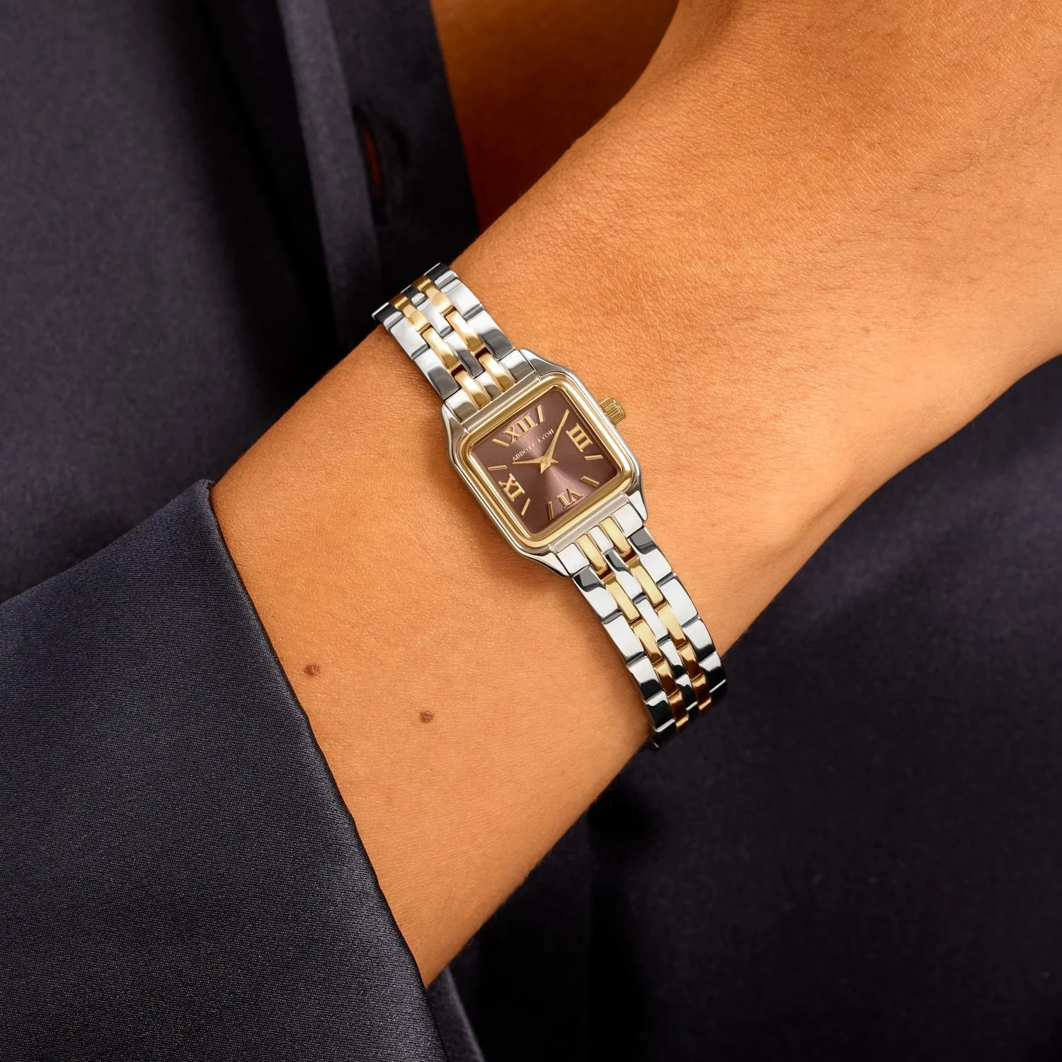 Essence 19mm Mocha Watch (Two Tone) | Abbott Lyon