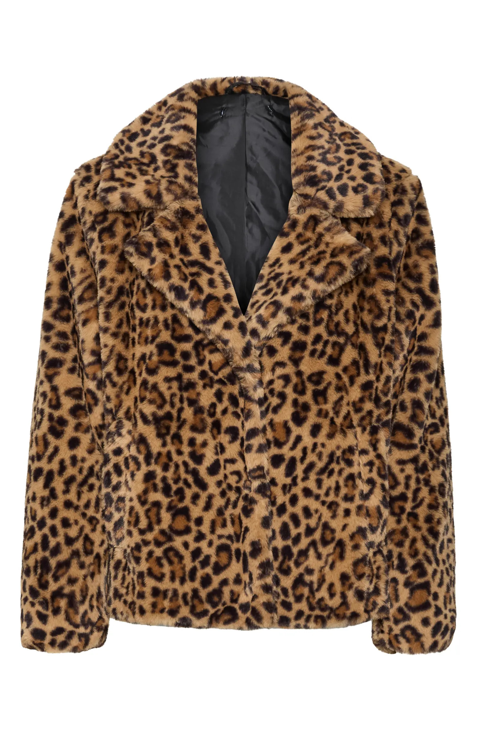 Lissy Faux Leopard Fur Jacket | Nordstrom