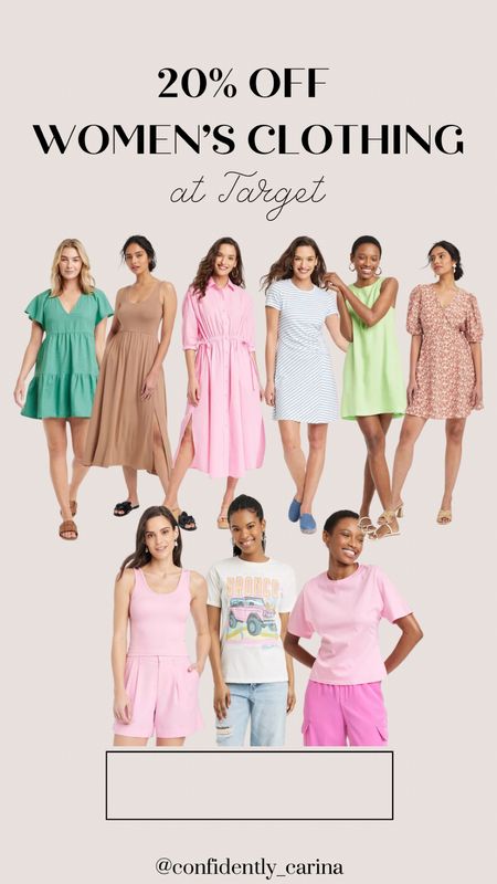 Sharing lots of dresses and tees that are 20% off at Target right now! Love all of the pink for spring💕

#LTKMidsize #LTKFindsUnder50 #LTKSaleAlert