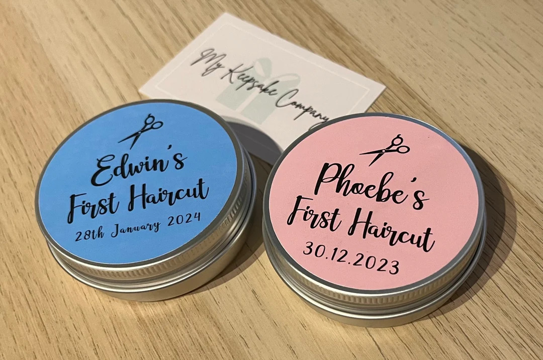 Baby First Haircut Curl Keepsake Tin - Etsy | Etsy (US)